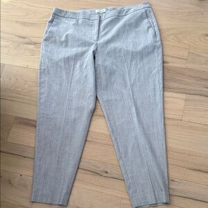 Calvin Klein Checkered Trousers in Gray